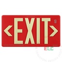 Exit Sign | Photoluminescent | 100' View [PA100]