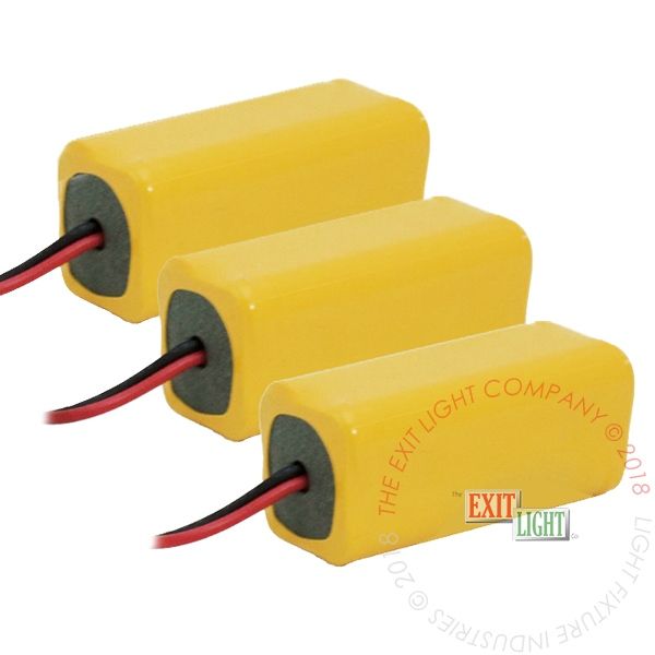 Battery | AAA 4.8V 300mAh NiCad | Square | 3 Pack [B3A-48-3]