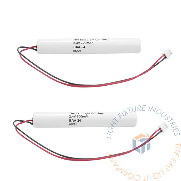 Battery | AA 2.4V 700mAh NiCad | Stick | 2 Pack [BAA-24-2]