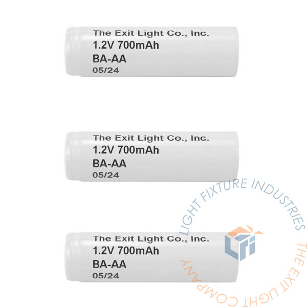 Battery | AA 1.2V 700mAh NiCad | w/o lead | 3 Pack [BA-AA-3]