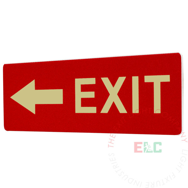 Marker | Photoluminescent | Rigid PVC | Exit Arrow [PTM-EXLR]