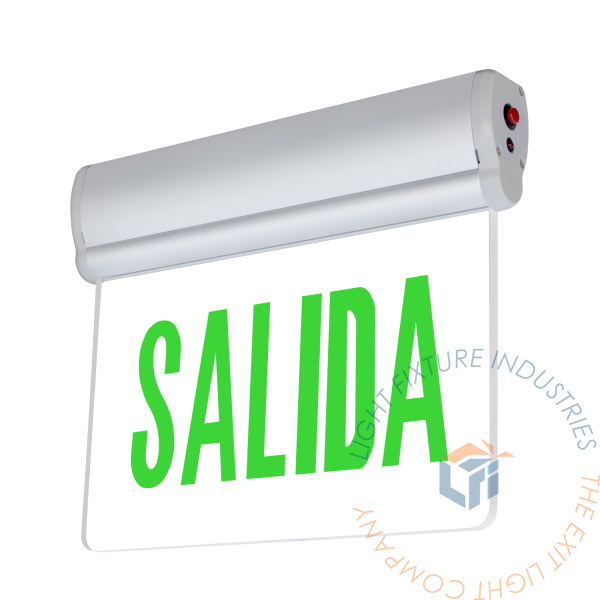 Exit Sign | RT Series Edge Lit Green LED | SALIDA [ELRT-G-SP]