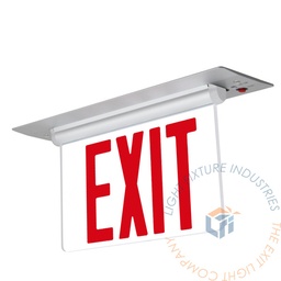 [ELRT-R-RM] Exit Sign | RT Series Recessed Edge Lit Red [ELRT-R-RM]