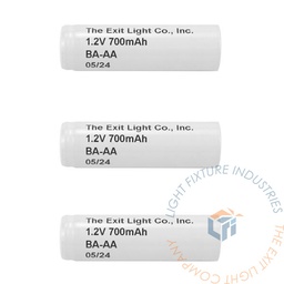 [BA-AA-3] Battery | AA 1.2V 700mAh NiCad | w/o lead | 3 Pack [BA-AA-3]