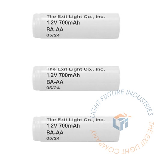 [BA-AA-3] Battery | AA 1.2V 700mAh NiCad | w/o lead | 3 Pack [BA-AA-3]