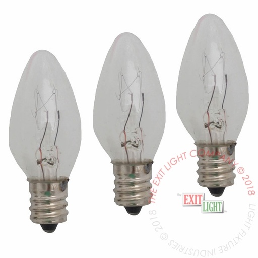 [L7C7-3] Lamp | 7C7 | 130 Volt 7 Watt | Candelabra Base | 3 Pack [L7C7-3]